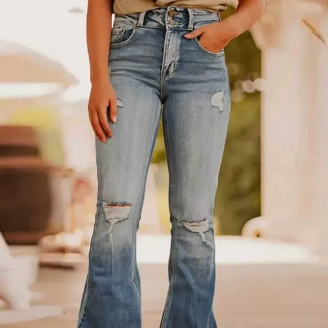 New Casual Jeans Women's Daily Wear Light Blue - Shop at LoveMi