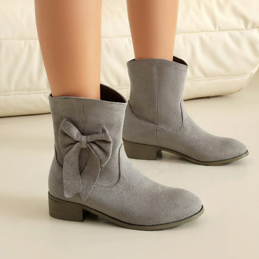 Women’s Low Heel Suede Boots