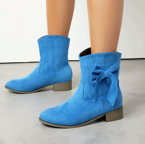 Women’s Low Heel Suede Boots