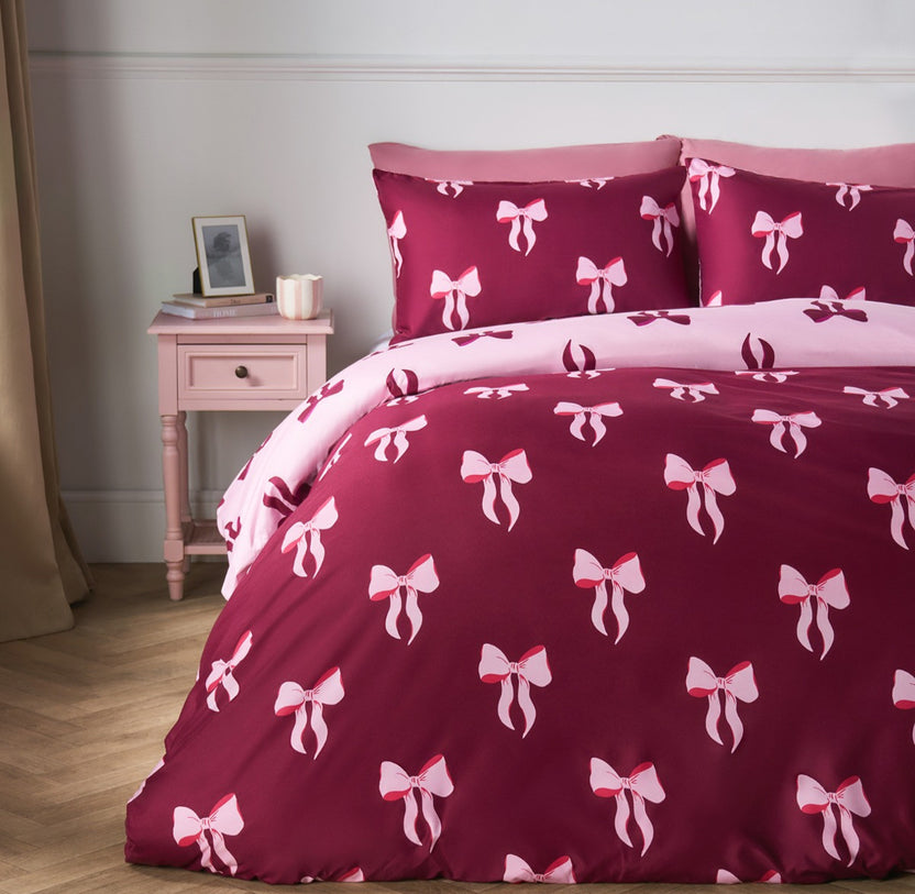 Bow Pattern Printing Bedding Set