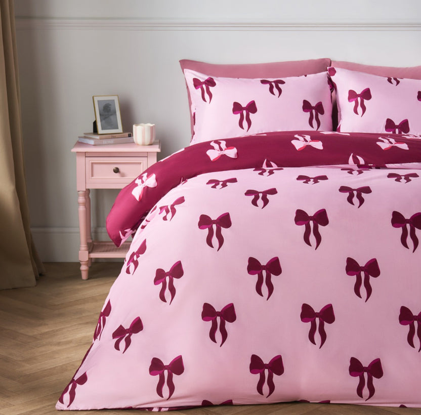 Bow Pattern Printing Bedding Set