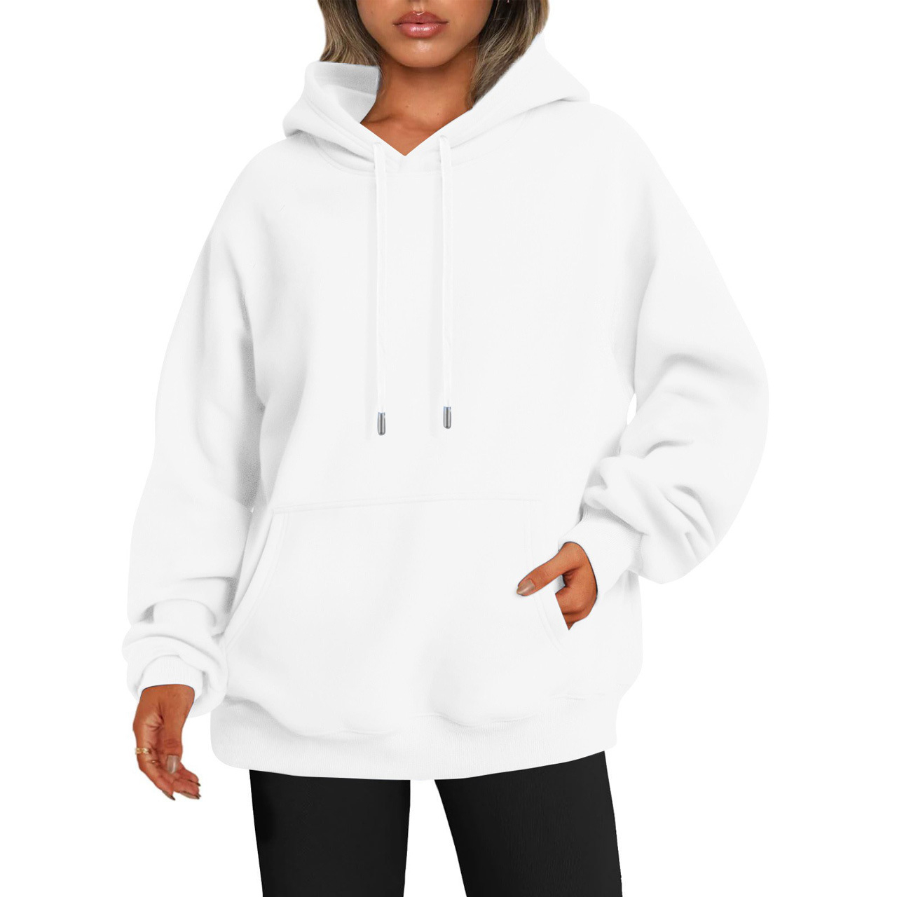 Men's And Women's Fashion Casual Exercise Drop-shoulder Sleeve Hoodie - Image 5