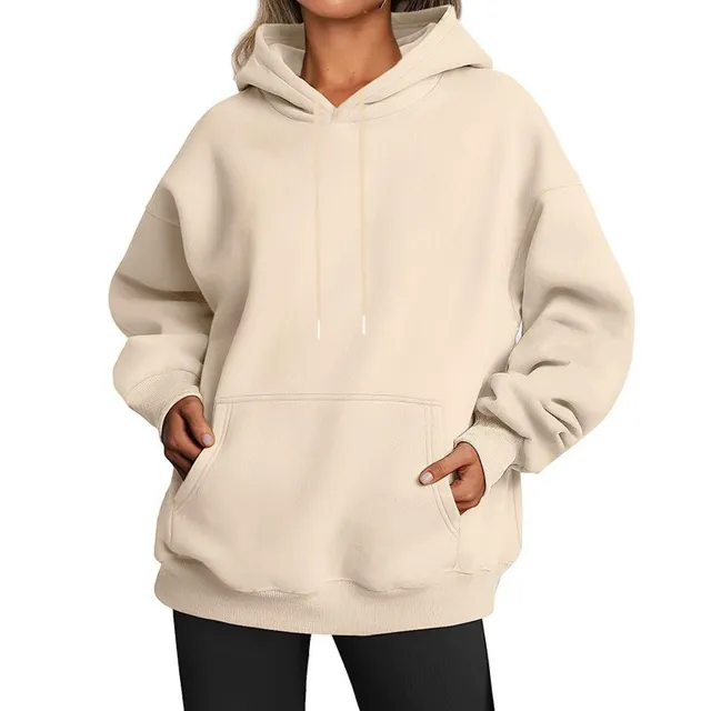 Men's And Women's Fashion Casual Exercise Drop shoulder Sleeve Hoodie Khaki - Shop at LoveMi