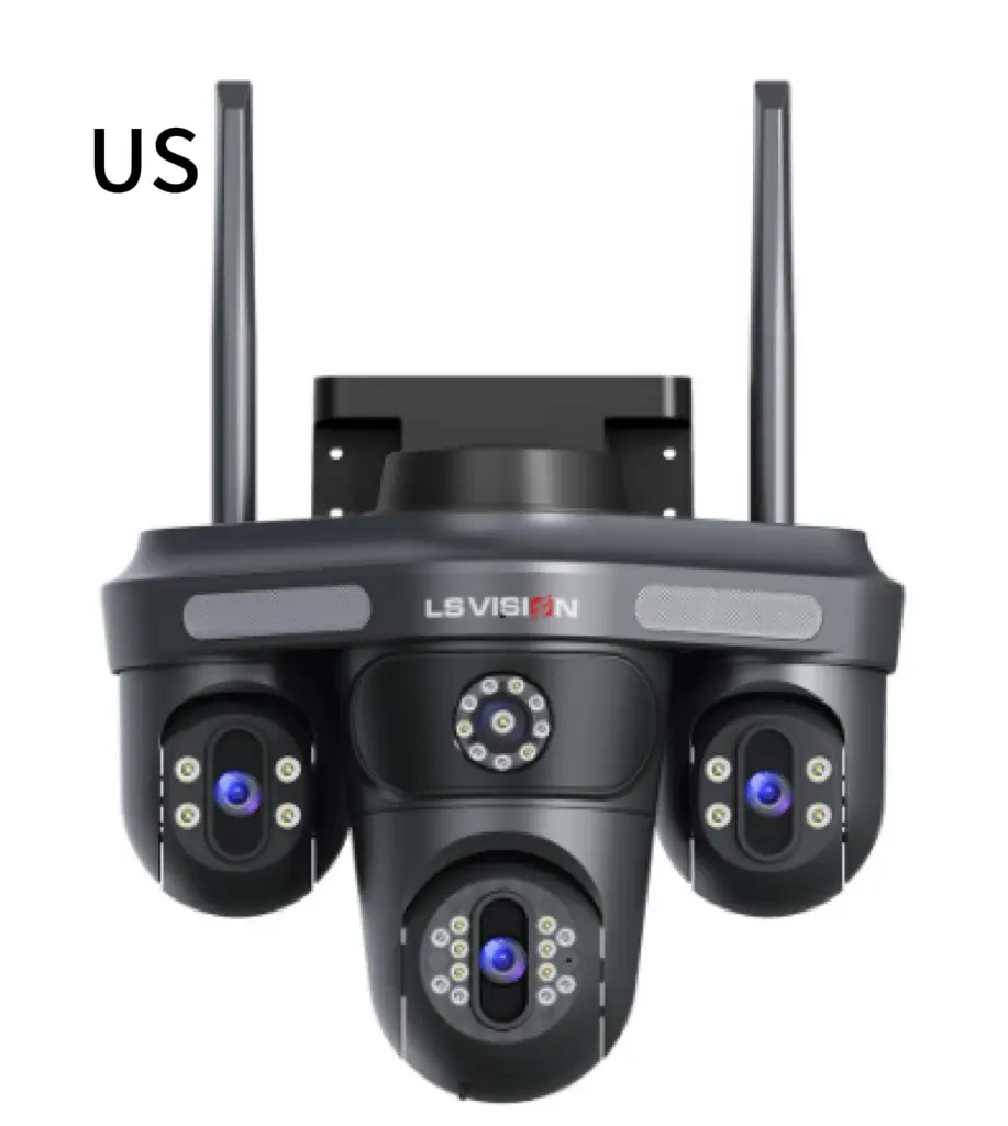 Three-screen APP-controlled Rotating 15 Million-pixel HD Camera
