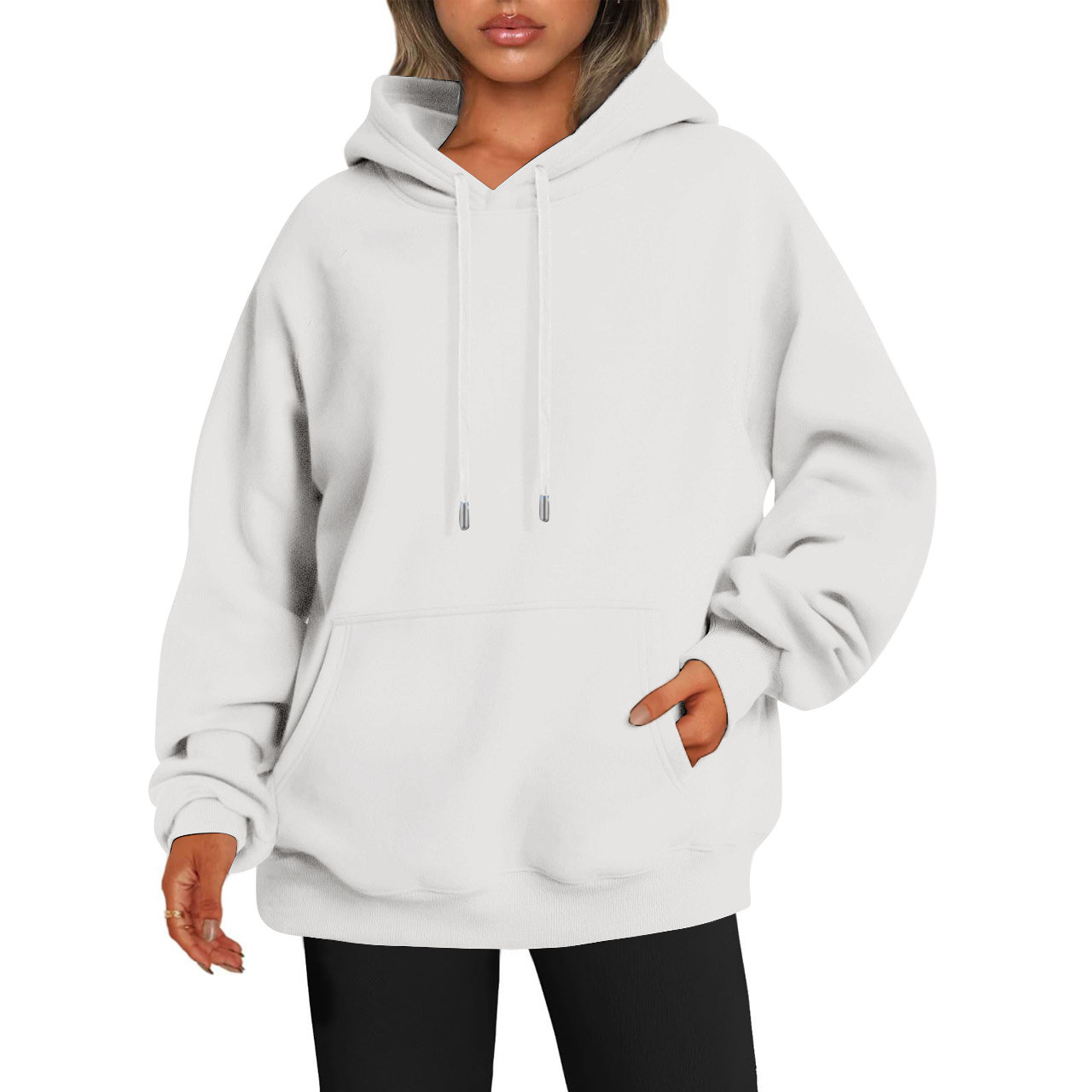 Men's And Women's Fashion Casual Exercise Drop-shoulder Sleeve Hoodie - Image 3