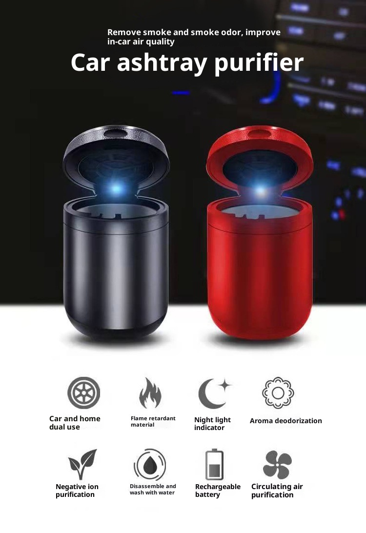 Creative Car Ashtray Air Purifier EX-STOCK Canada