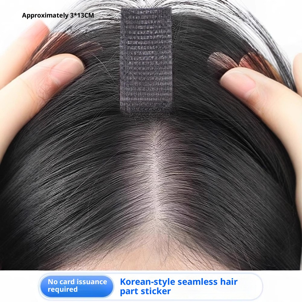 Velcro Head Real Hair Bangs Wig Set