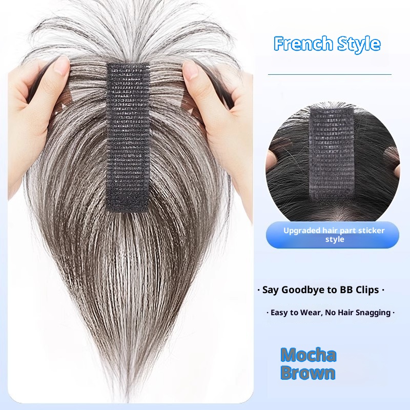 Velcro Head Real Hair Bangs Wig Set 13