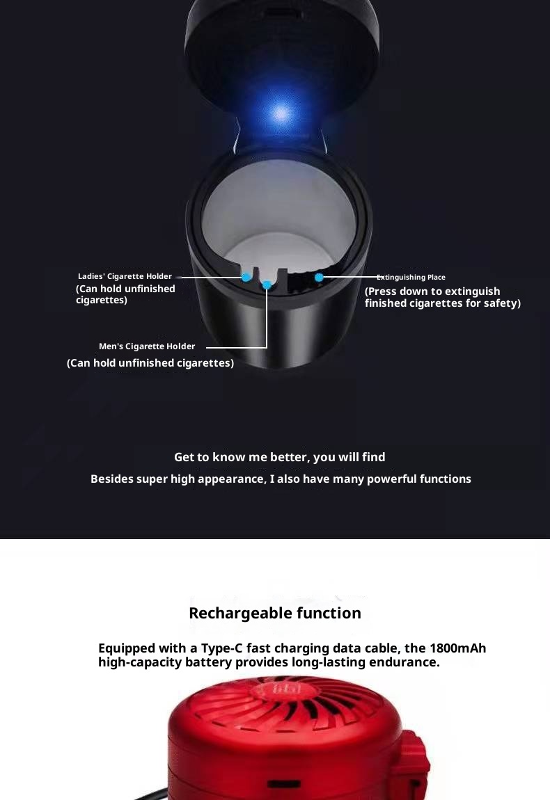 Creative Car Ashtray Air Purifier EX-STOCK Canada