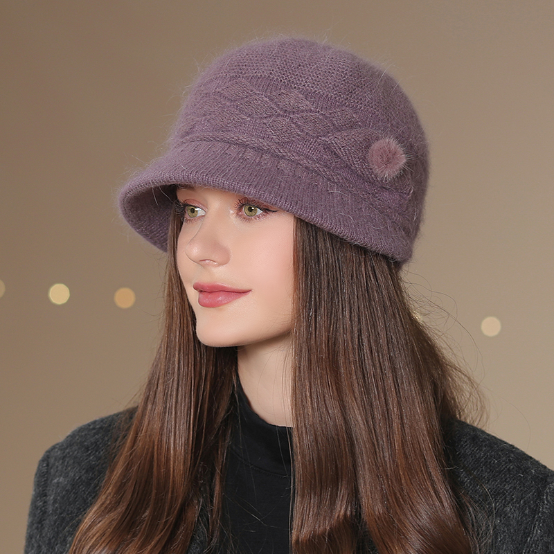 Women's Knit Hat Winter Middle-aged And Elderly Woolen Cap