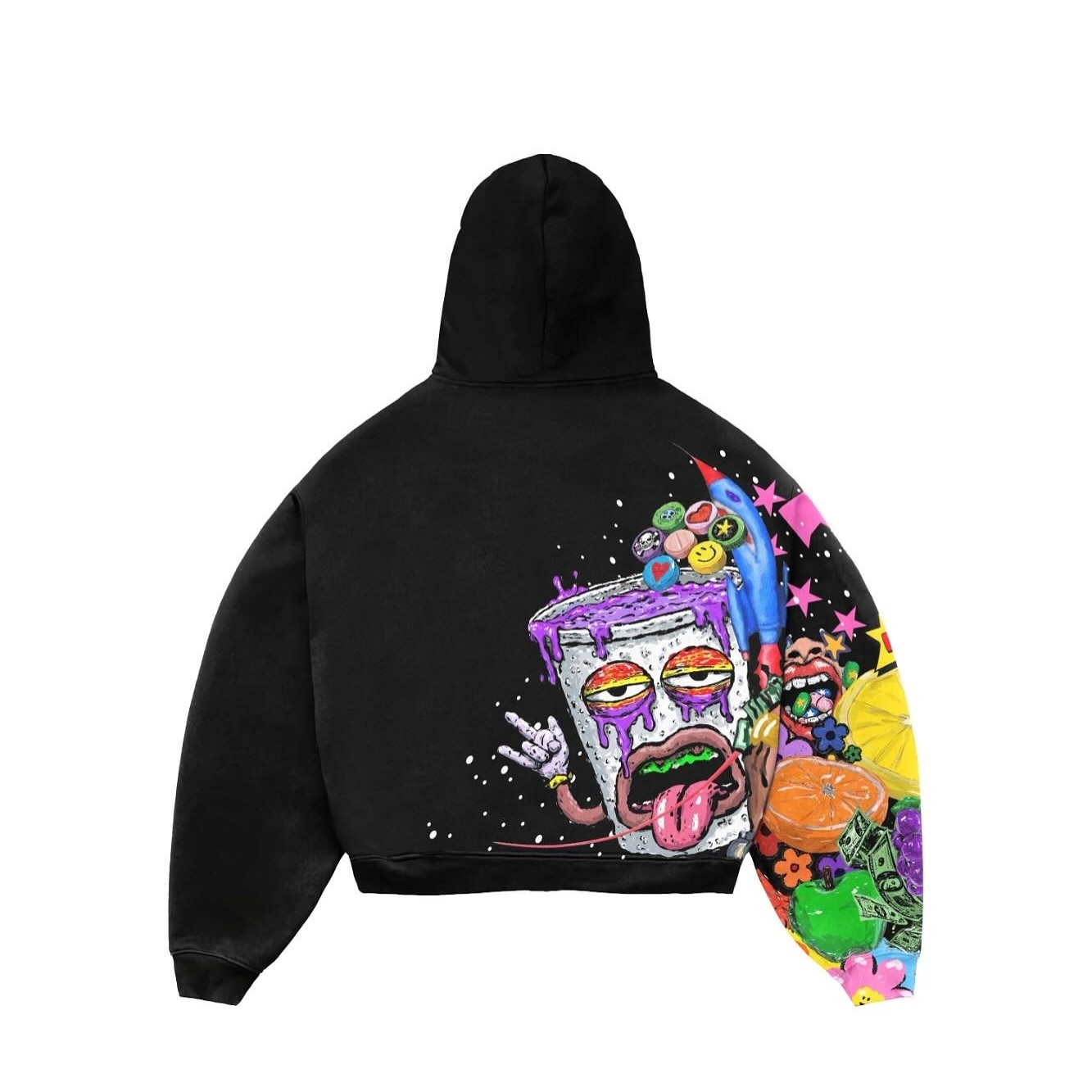 Fashion Casual Printed Polyester Sweater