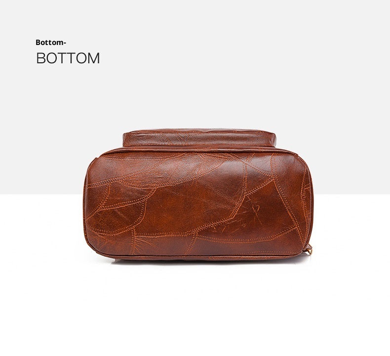 Large Boho Backpack with Tassel Zipper Vegan Leather