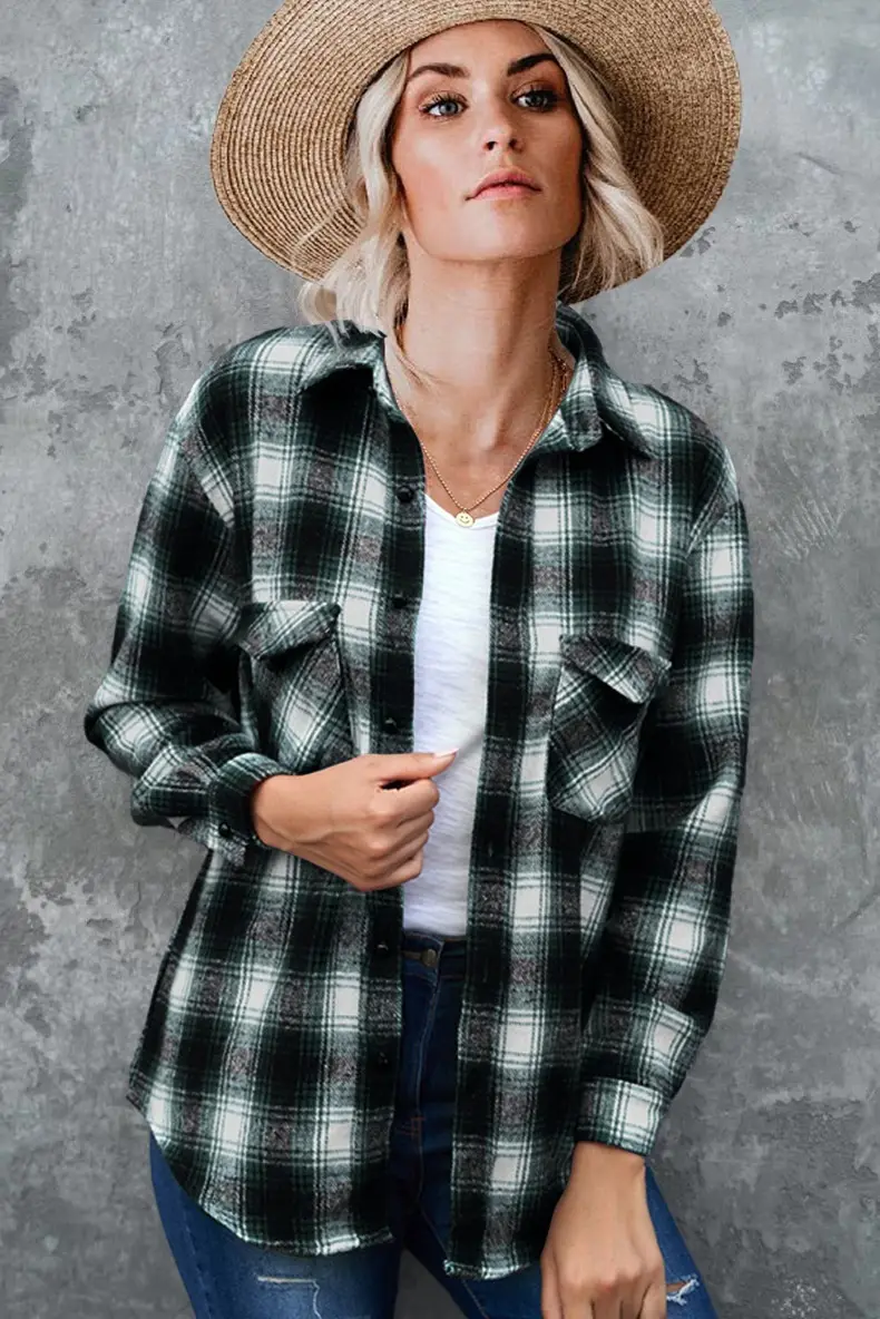 Mid-length Loose-collar Cardigan Shirt
