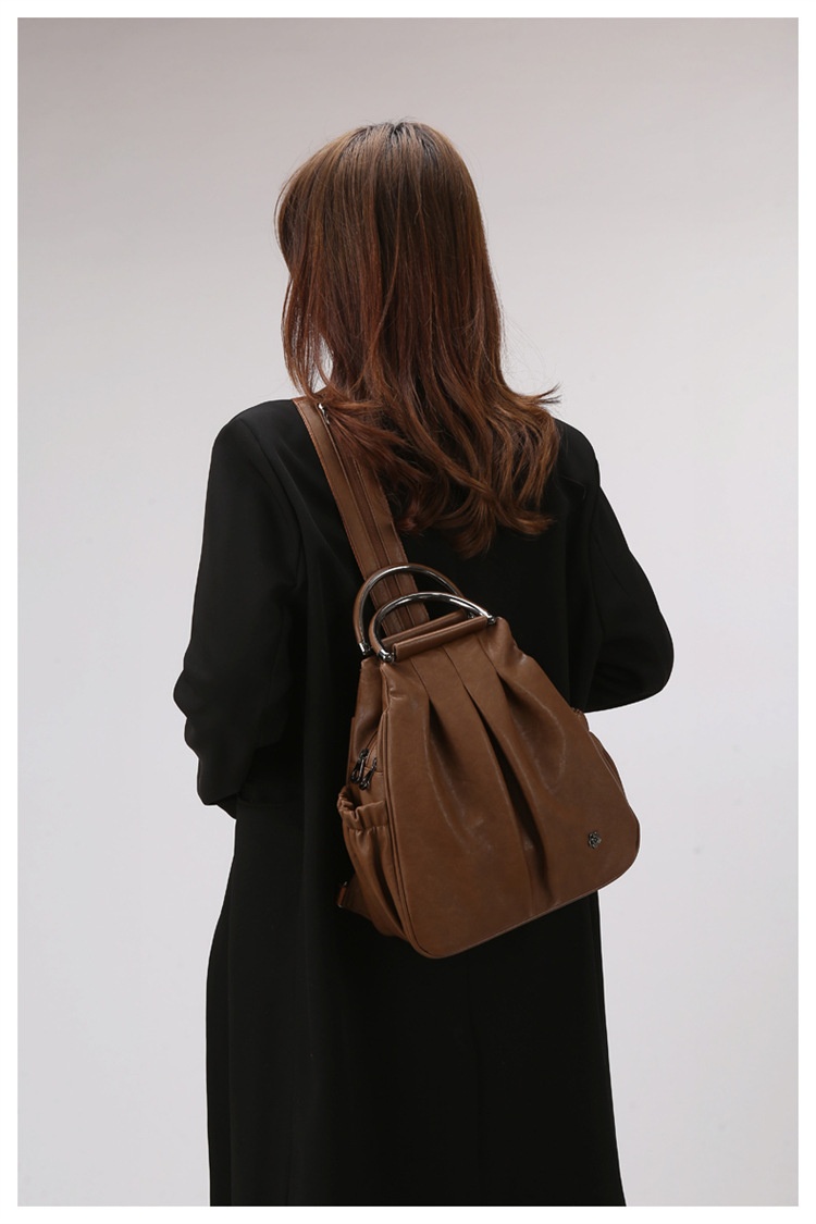 Small Vegan Leather Backpack Bag Boho Chic Style