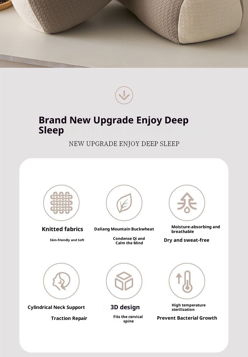 Buckwheat Neck 3D Pillow