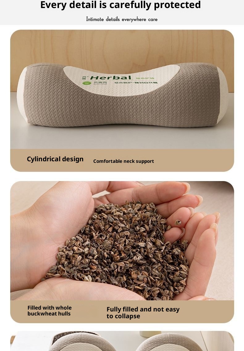 Buckwheat Neck 3D Pillow