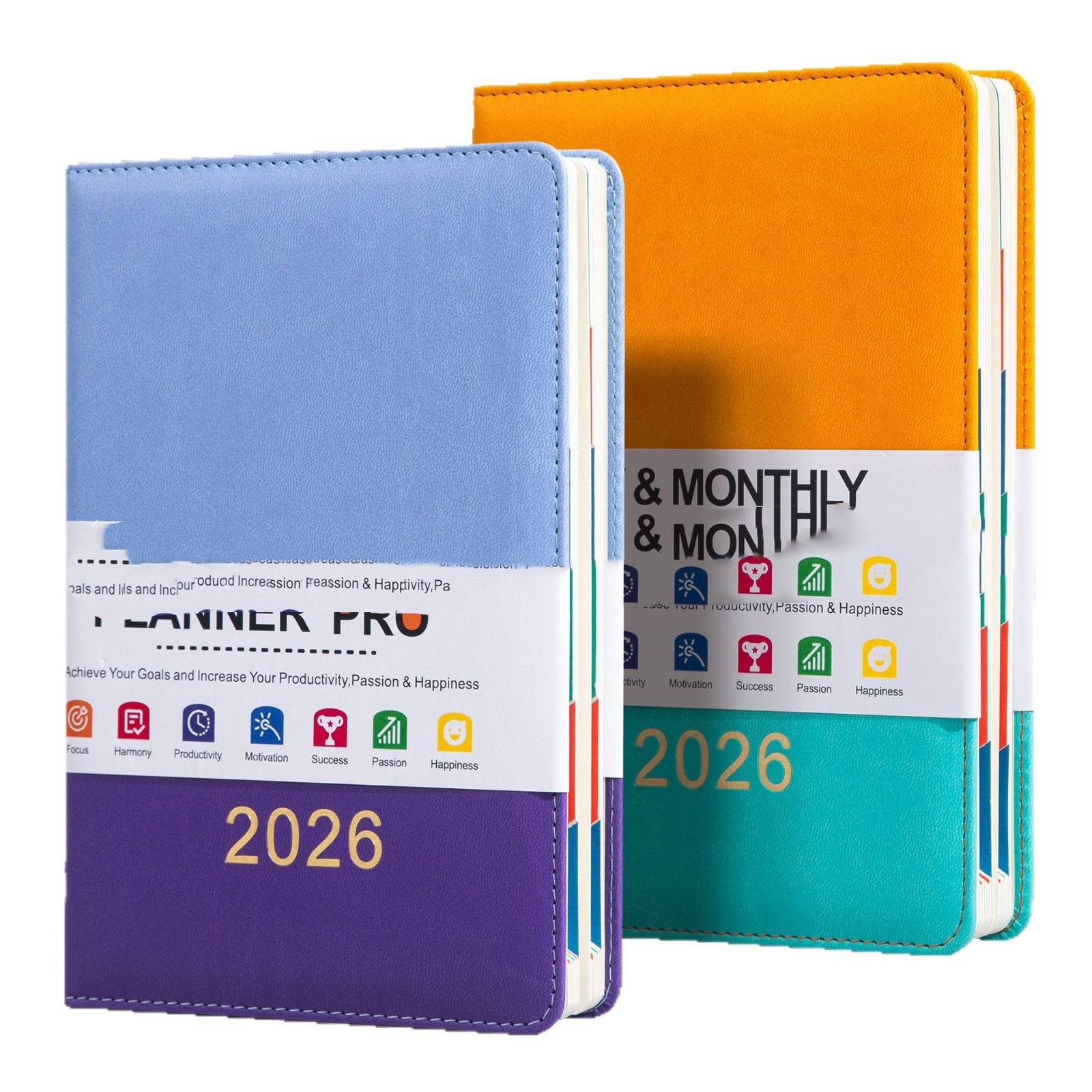 English Schedule Book A5 With Waist Seal Notebook Book One Per Day 2