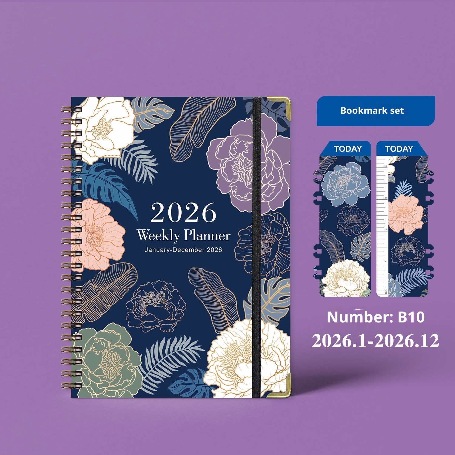 2026 English Notepad A5 Coil Diary Notebook 3