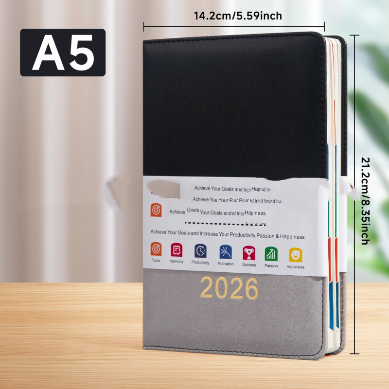 English Schedule Book A5 With Waist Seal Notebook Book One Per Day 5