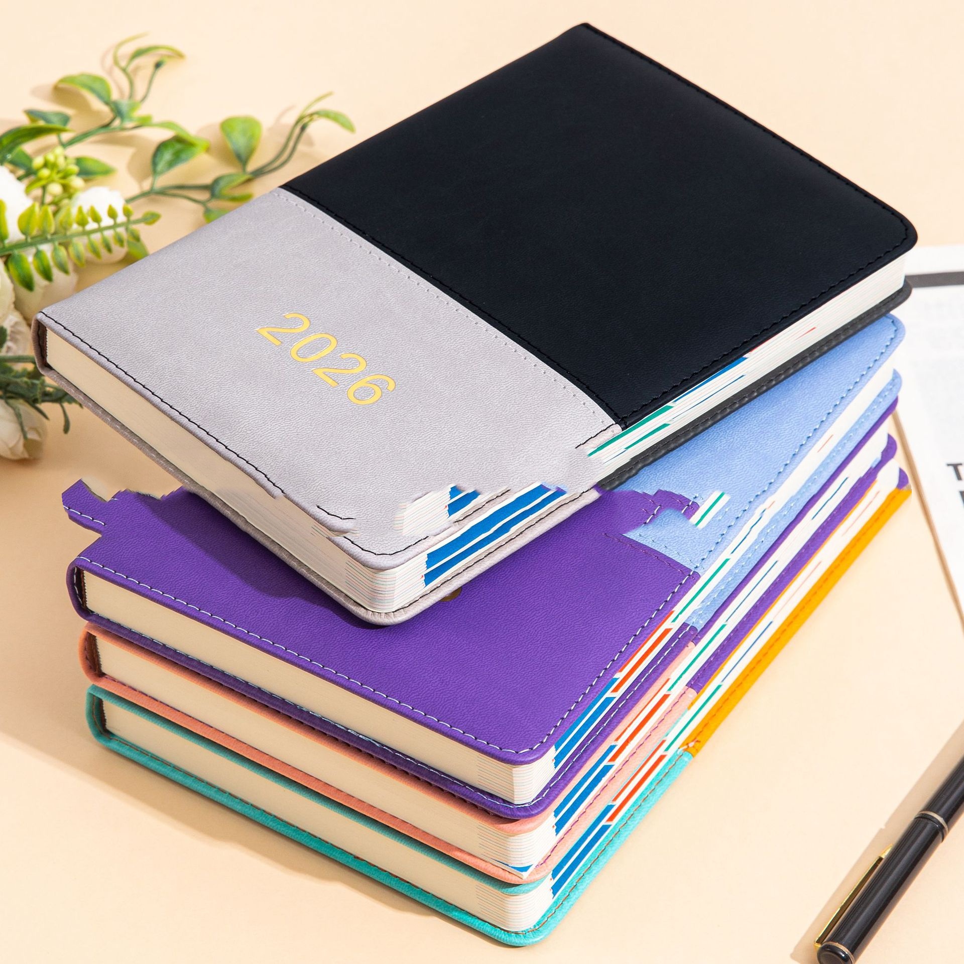 English Schedule Book A5 With Waist Seal Notebook Book One Per Day 6