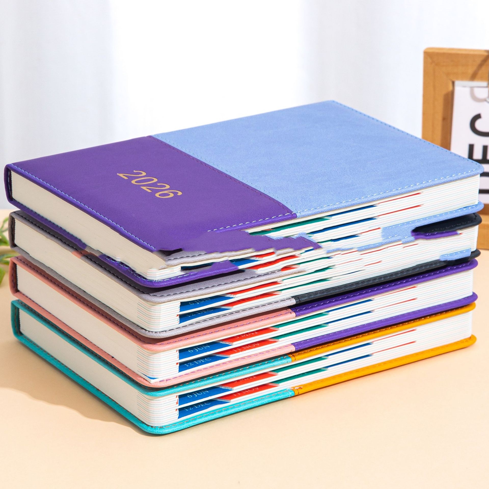 English Schedule Book A5 With Waist Seal Notebook Book One Per Day 9