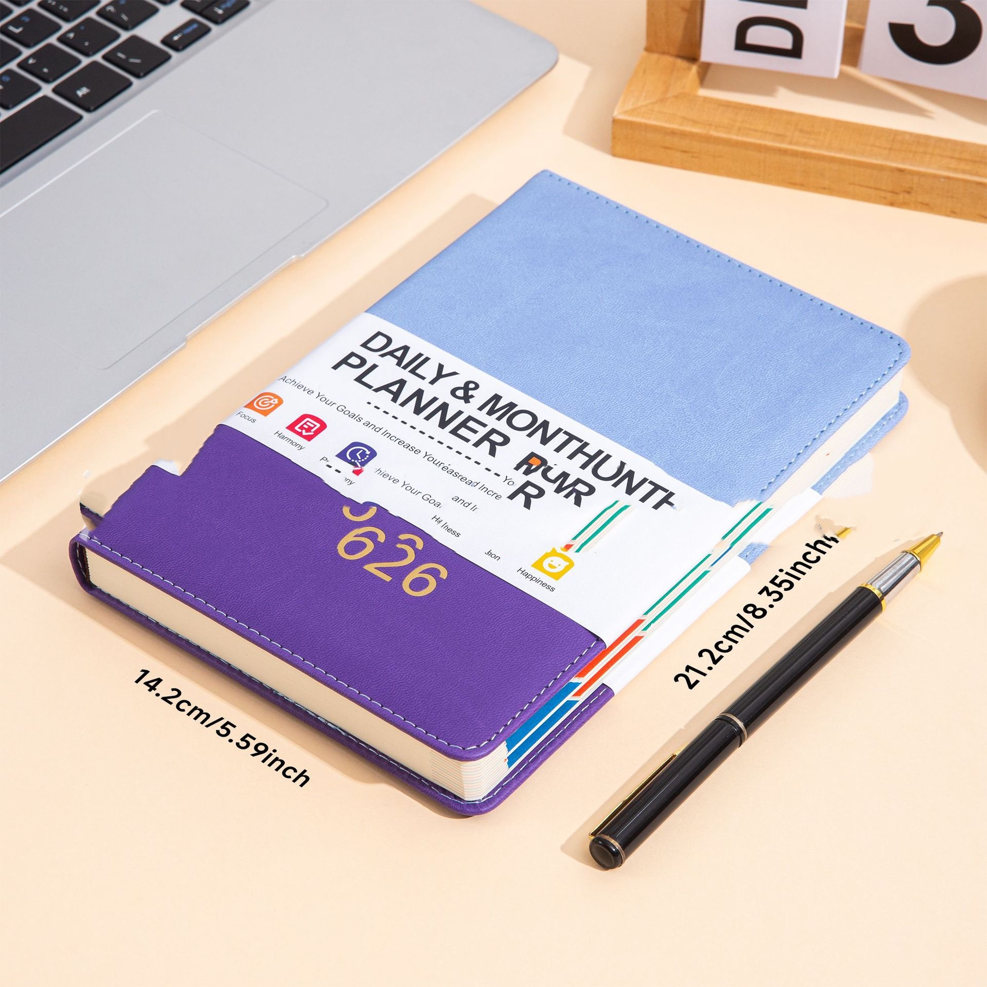 English Schedule Book A5 With Waist Seal Notebook Book One Per Day 4