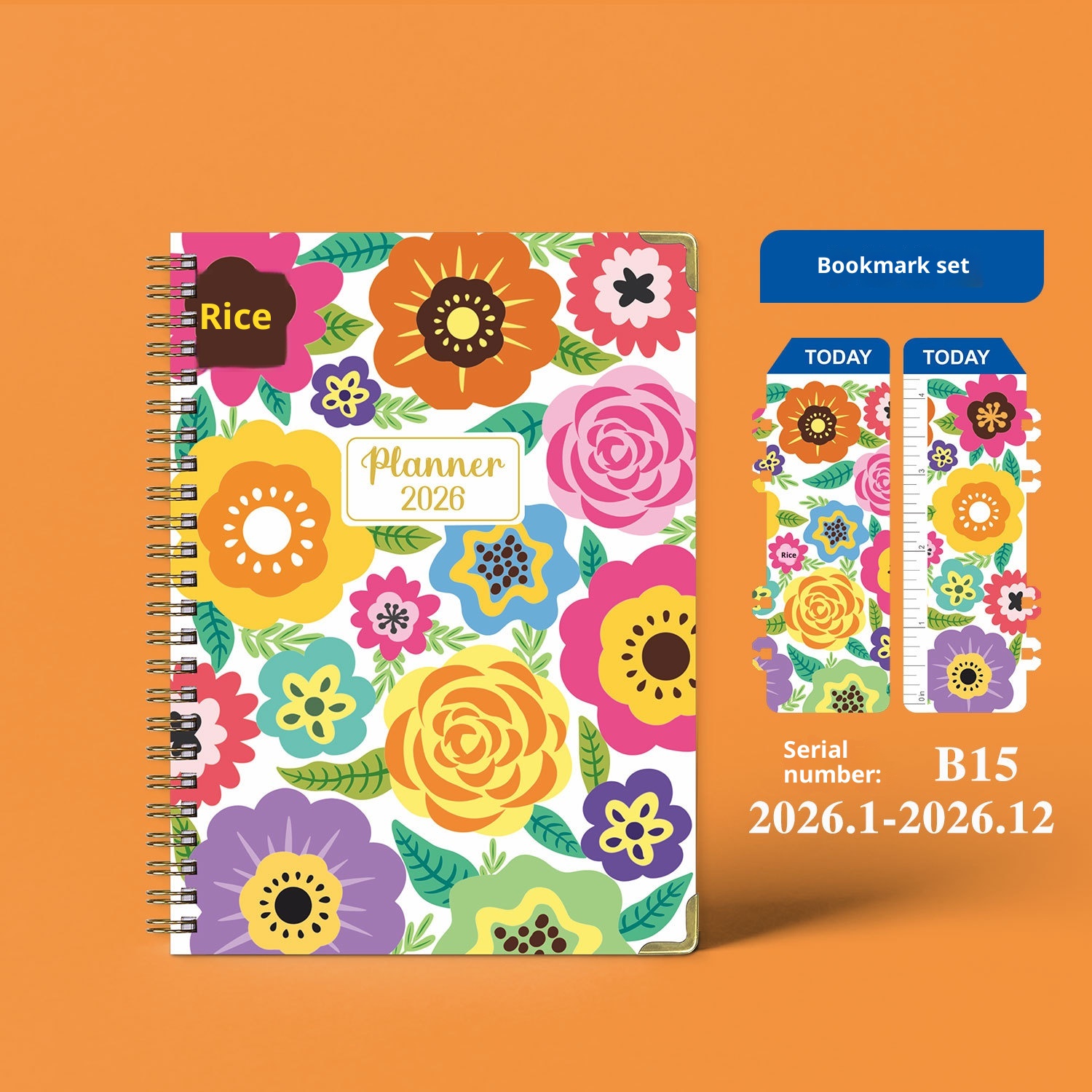 2026 English Notepad A5 Coil Diary Notebook 4