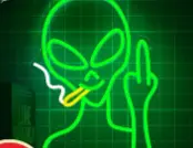 Neon Alien Alien Decorative English Letters