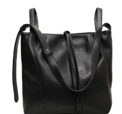 Japanese Large Capacity Canvas Bags - Black - View 1