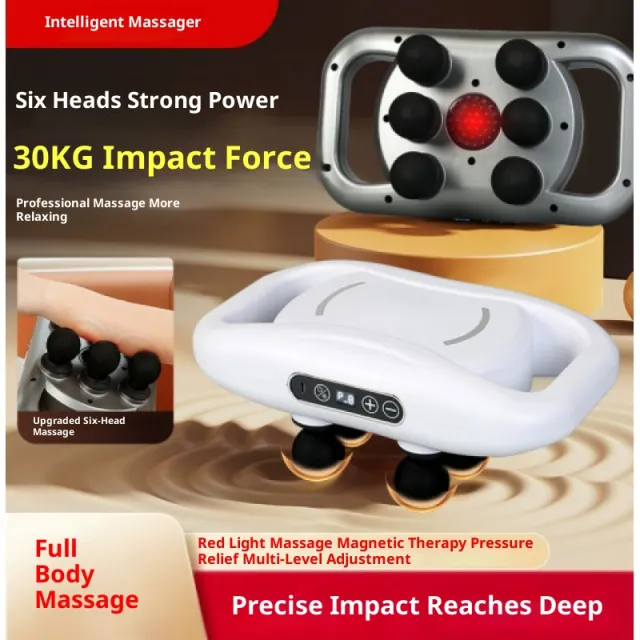 Muscle Relaxation Massager Multi head Massage Gun Deep Tissue Body Fitness Muscle Electric Relax Massager For Back Shoulders Legs Foot 16 Heads 6... - Shop at LoveMi
