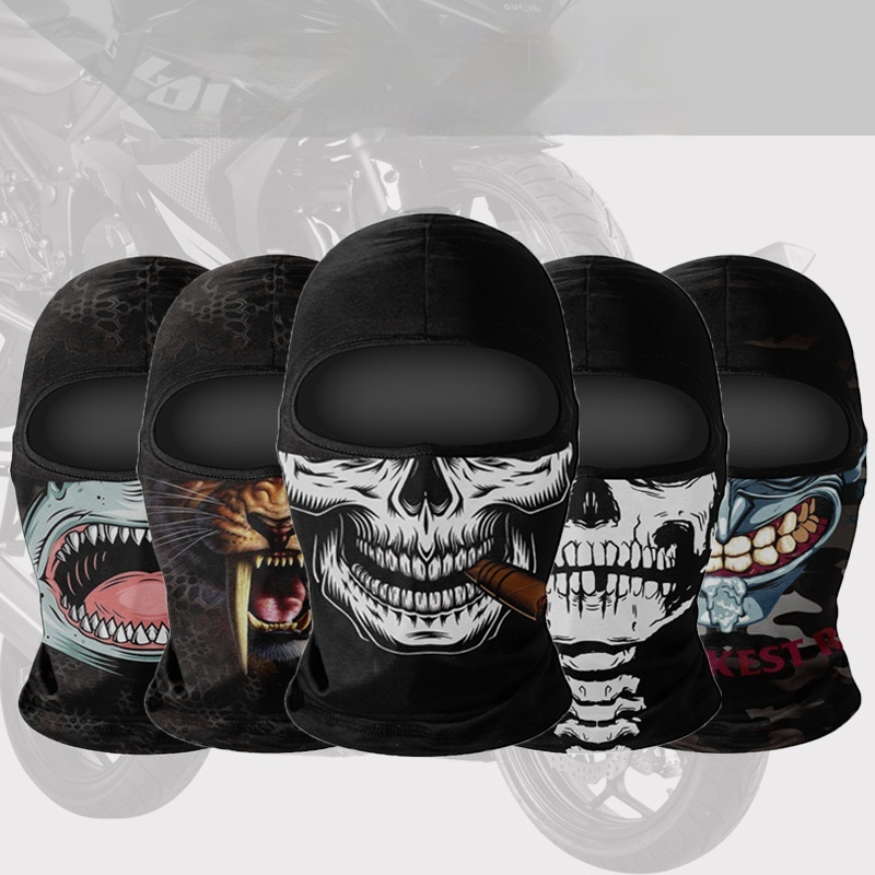Same Sunscreen Motorcycle Ice Silk Windproof Skull Mask