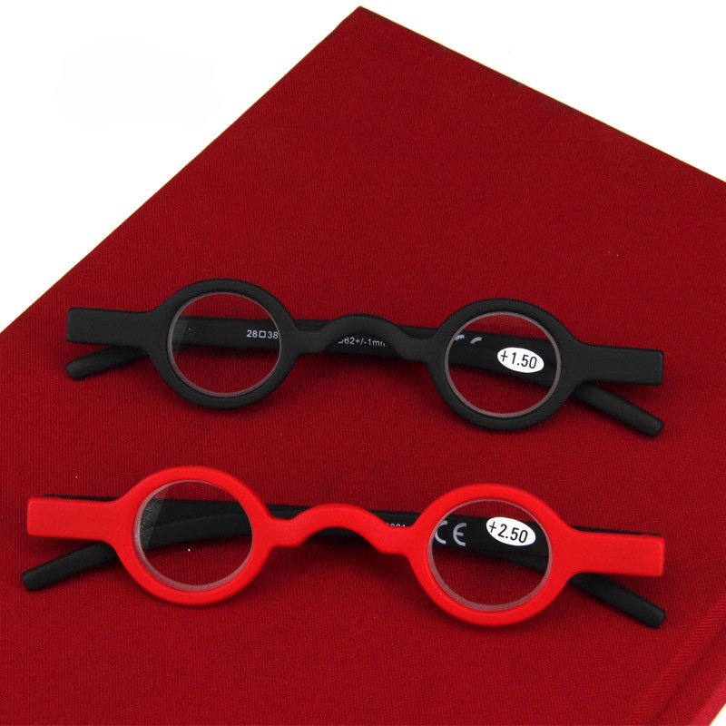 Mini Round Frame Glasses Retro Color Matching Elderly Reading Glasses