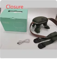 Electric Neck And Shoulder Muscle Massager Wireless Shoulder And Back Kneading Massage Shawl Neck Masajeador Relax Pain Relief - N7 Moss Green - View 1