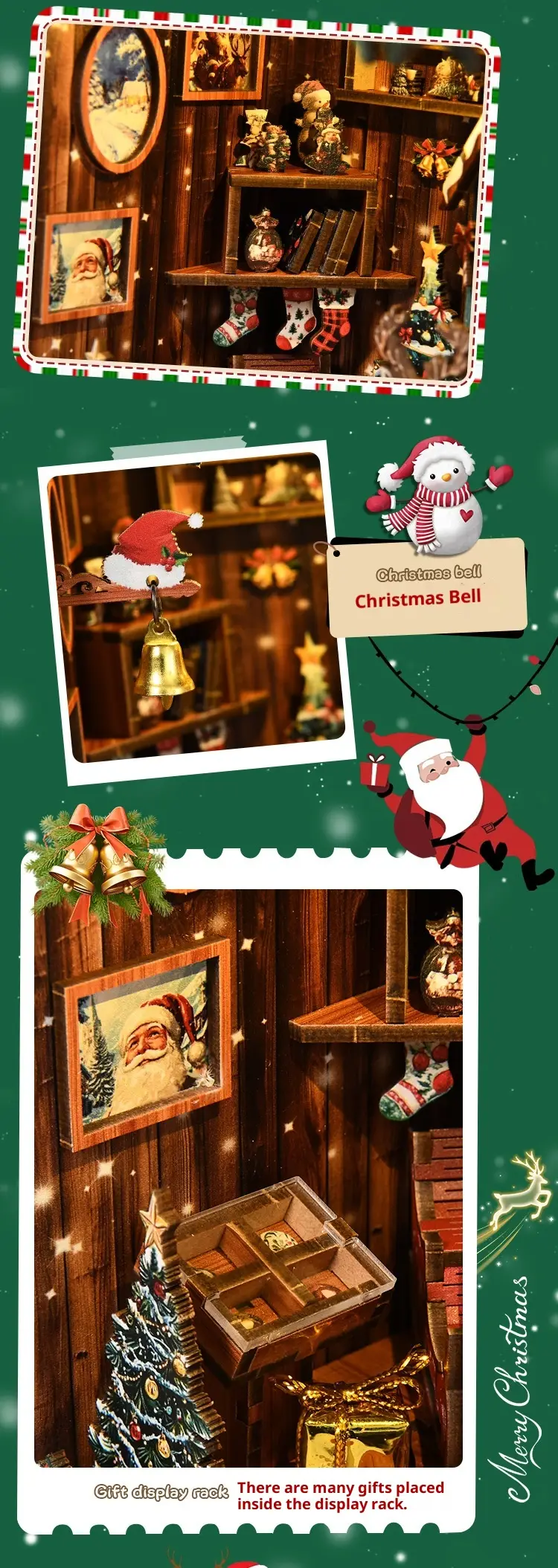 Cottage Model House Snow Goggles Weige Book Stand Creative Gifts