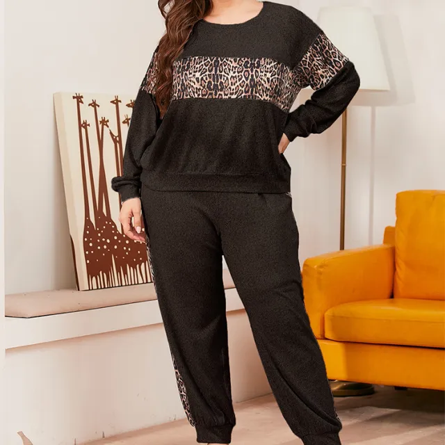 Plus Size Women's Fleece lined Suit Black - Shop at LoveMi
