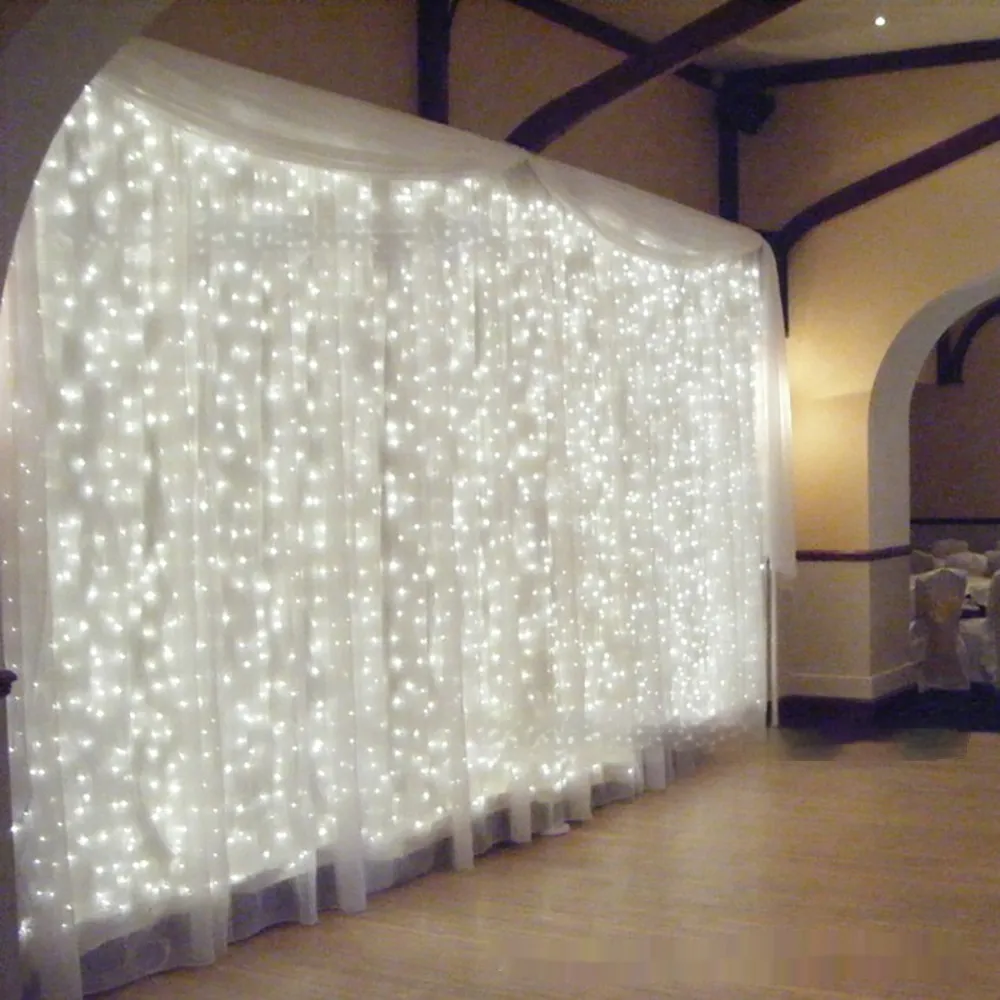 Led3 3 M 300 Head Curtain Colored