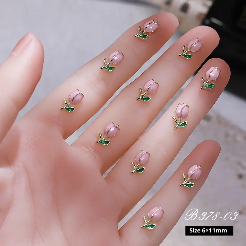 New Three-dimensional Flower Fingernail Decoration Ornament