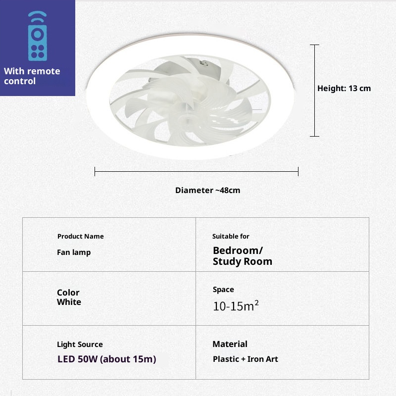 Fan Lamp Minimalist Living Room Dining Room Ceiling Lamp