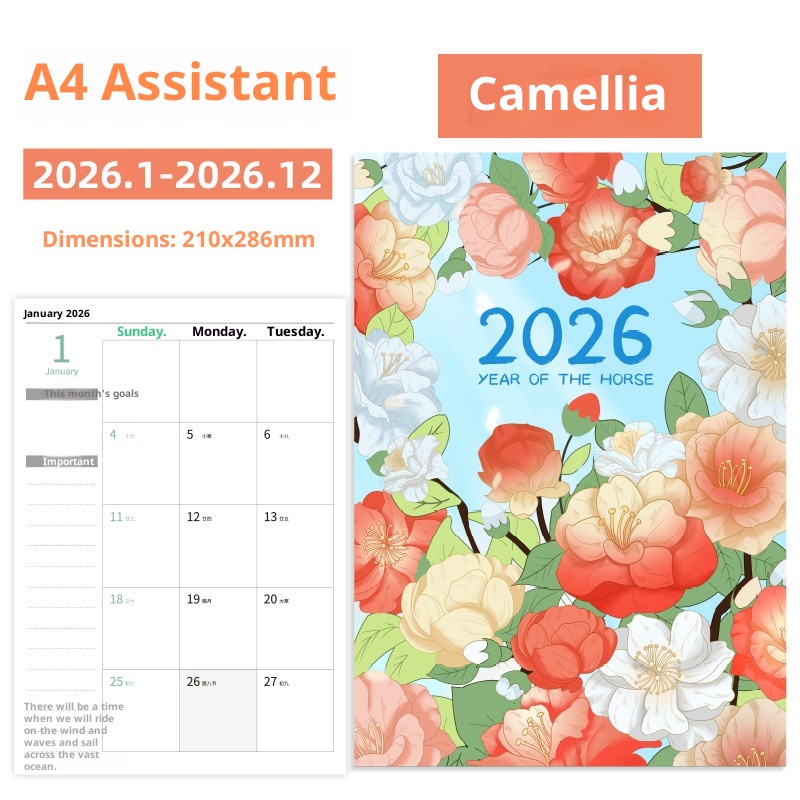 Notebook, 2026 Working Secretary Schedule Book 5