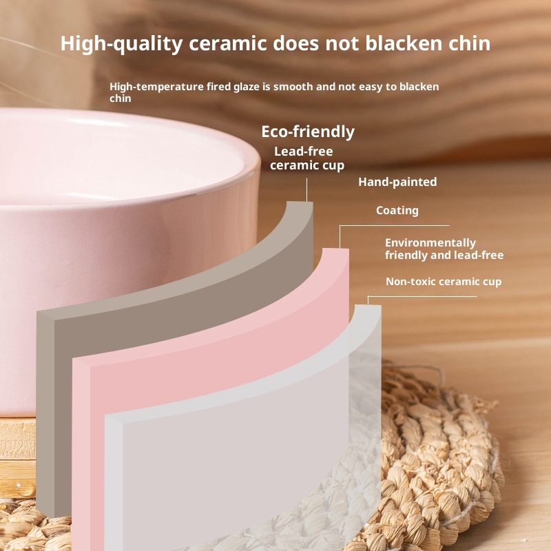 Constant Temperature Cat Ceramic Pet Heating Drinking Bowl