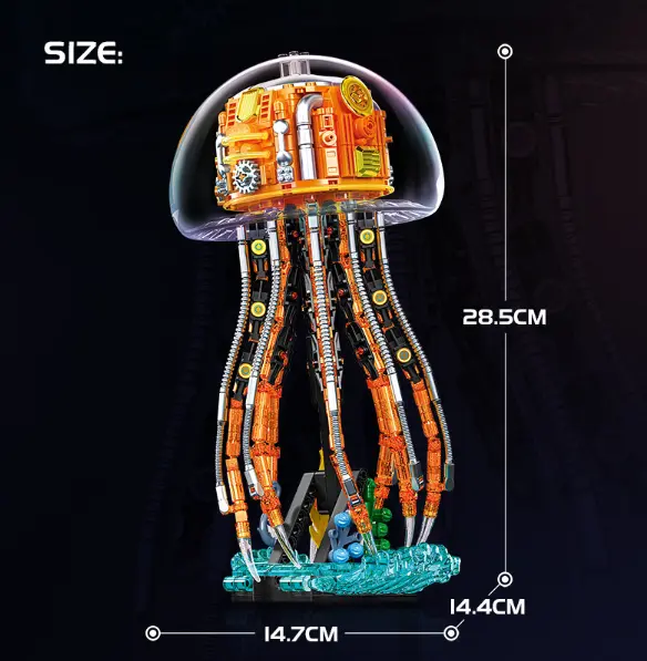 Mechanical Jellyfish With Light Boys' Educational Assembly Toys