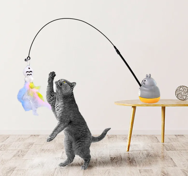 Rotatable Kitten Fishing Cat Teaser