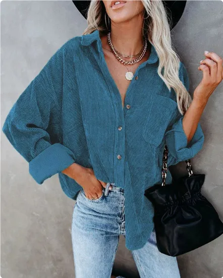 A blouse with a hole in it for a lady Green1 - Shop at LoveMi