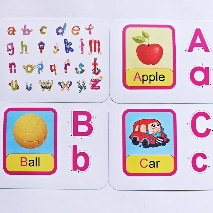 Children's Recognition Literacy Card Enlightening Early Education