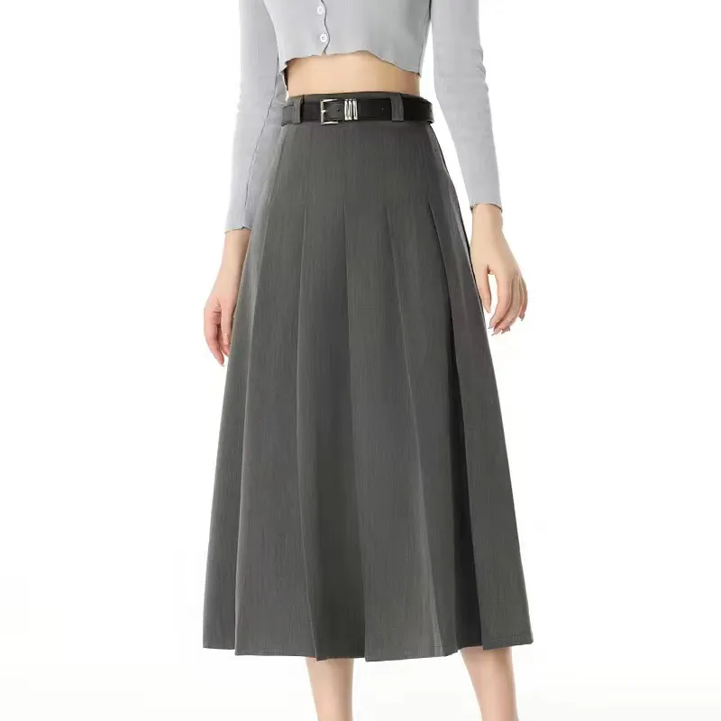 Women's Half Turtleneck Beaded Bottoming Shirt Autumn And Winter High Sense - Grey