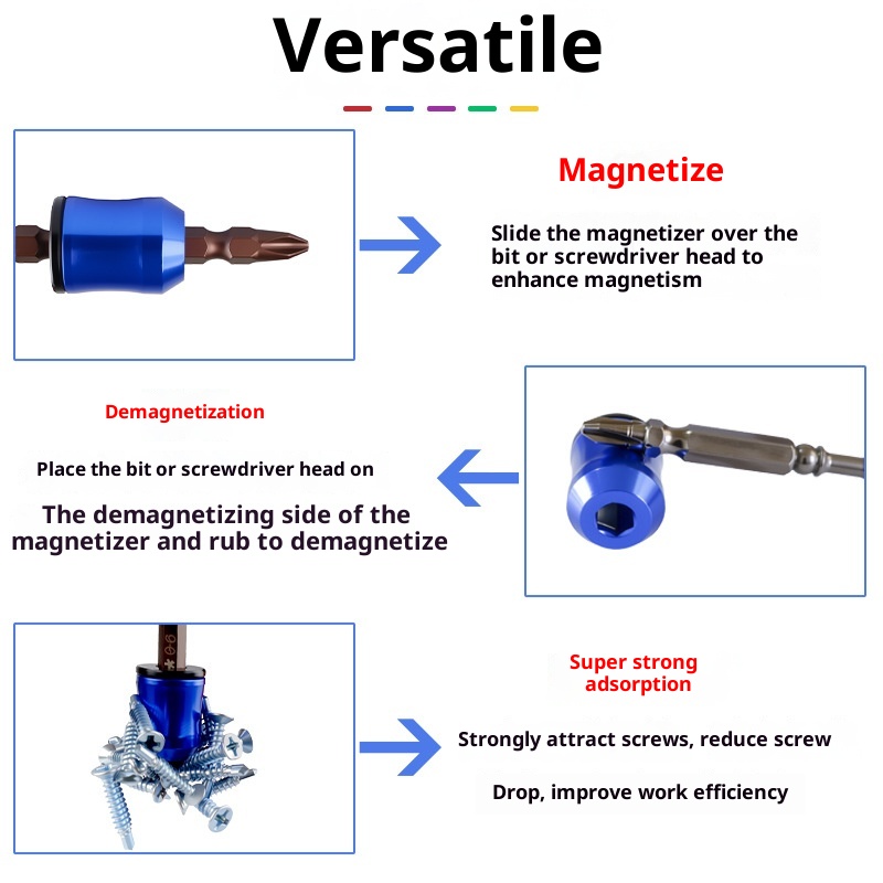 Hexagonal Handle Bit Screwdriver Bits Electric Drill Magnetic Ring - Image 5