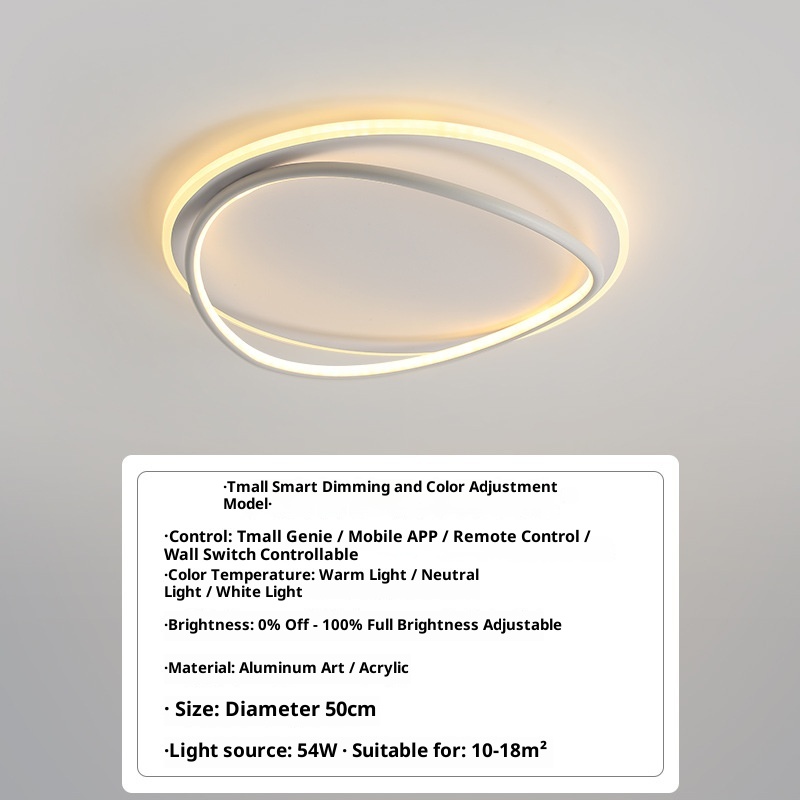 Round Bedroom Light Simple Modern Ultra-thin Ceiling Lamp - Image 5