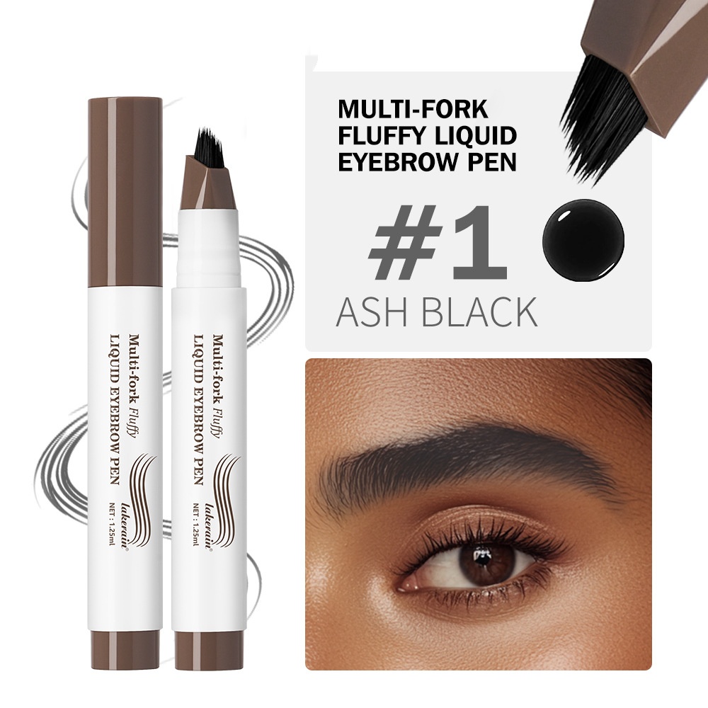 Multi-fork Plush Water Eyebrow Pencil Waterproof And Durable 3