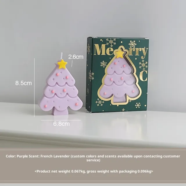 Santa Claus Aromatherapy Candle Handmade Atmosphere No 3 Purple - Shop at LoveMi
