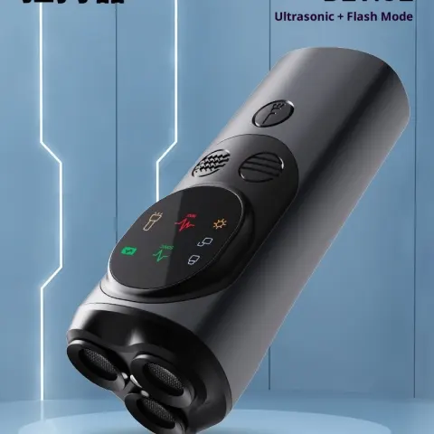 Ultrasonic Three-head Dog Repellent Bark Stopper Handheld Portable Dog